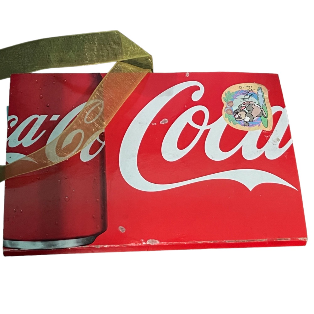 HANDMADE JUNK JOURNAL FILE FOLDER COCA COLA DSINEY BAMBI THUMPER